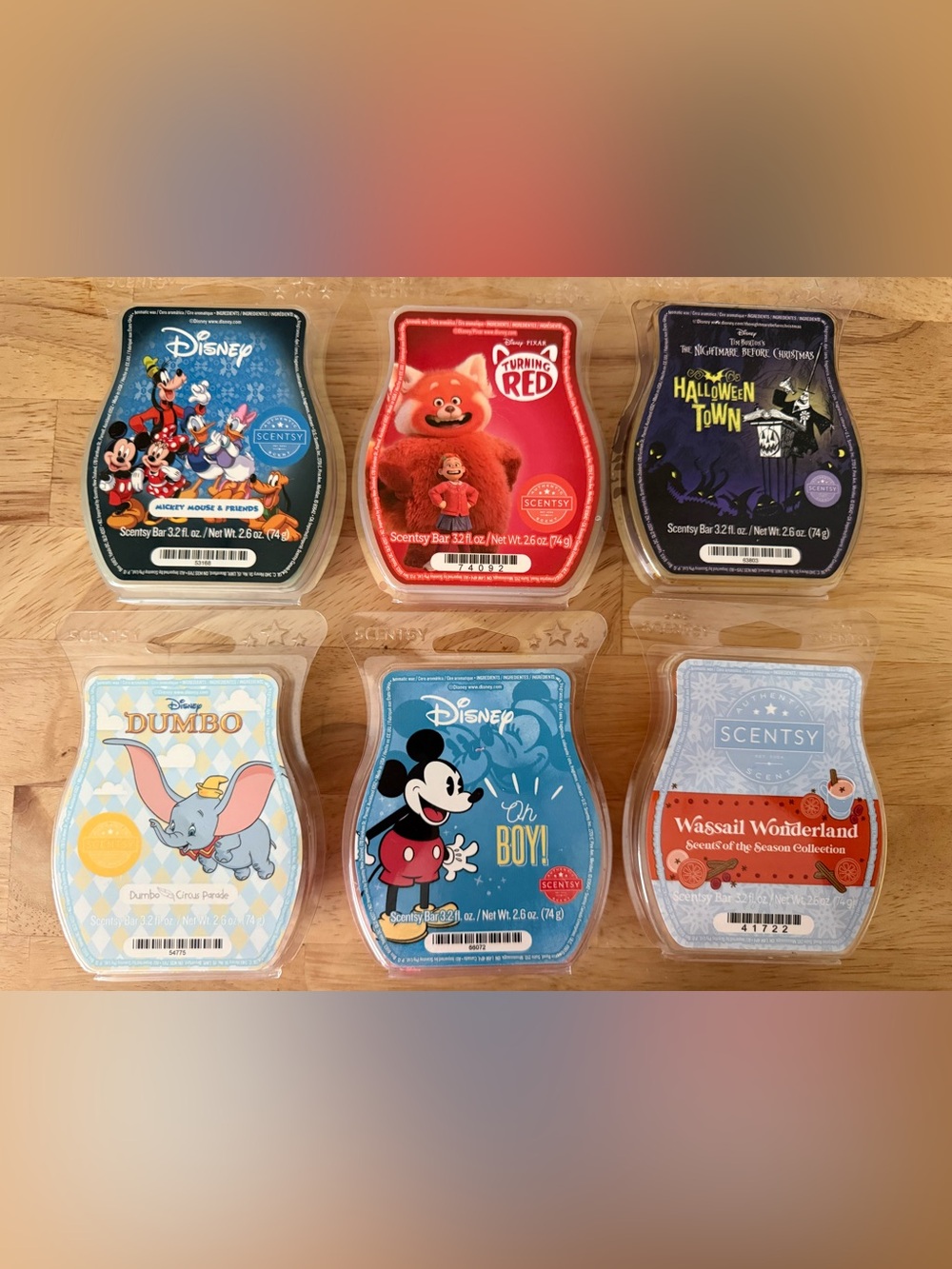 Scentsy Disney & Seasonal Wax Melt Pack lot